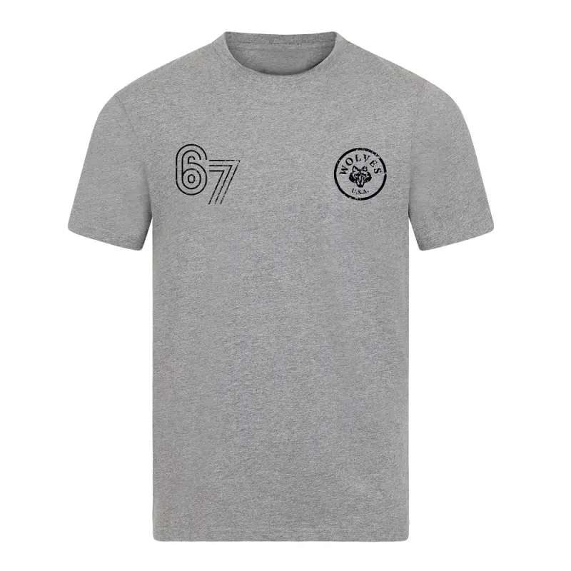 Wolverhampton Wanderers Shirt Store | LA Wolves 67 T-Shirt – Grey Collection Wolverhampton Wanderers Official Gear